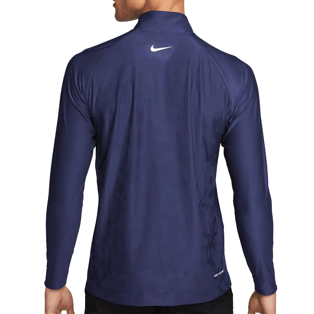 Nike Dri-Fit Adv Tour 1/2 Zip Pullover - Midnight Navy/White Dare to Lead