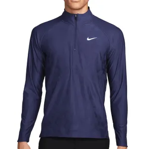 Born to Stand Out Unleash Your Power Nike Dri-Fit Adv Tour 1/2 Zip Pullover - Midnight Navy/White