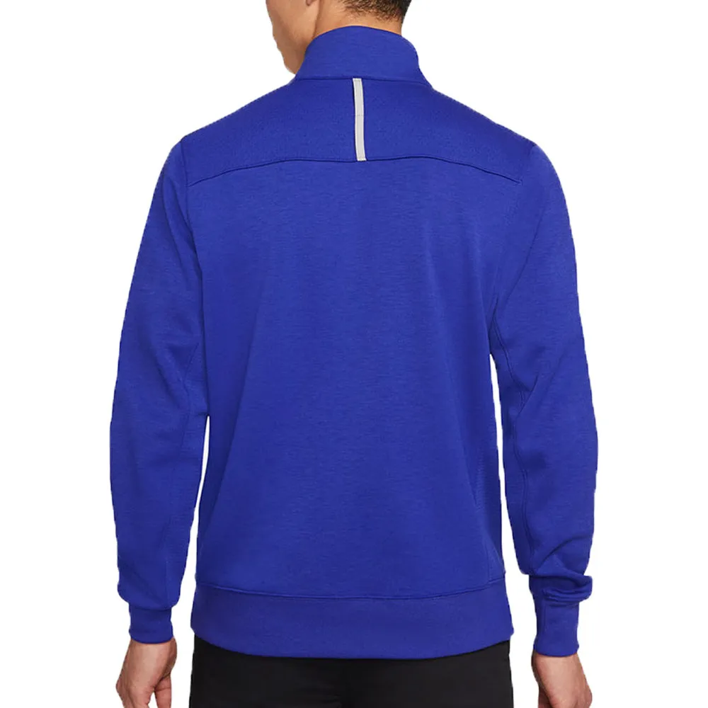 Nike Dri-Fit Mens Players Half Zip Pullover Top - Blue Black Friday Sale