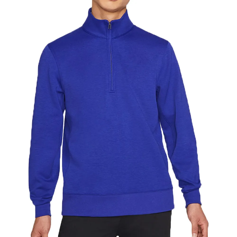 Nike Dri-Fit Mens Players Half Zip Pullover Top - Blue Performance Unleashed Built for the Bold