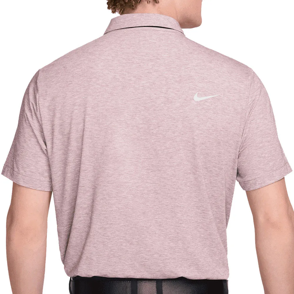 Make a Statement Nike Dri-Fit Tour Polo Shirt - Burgundy Crush/White