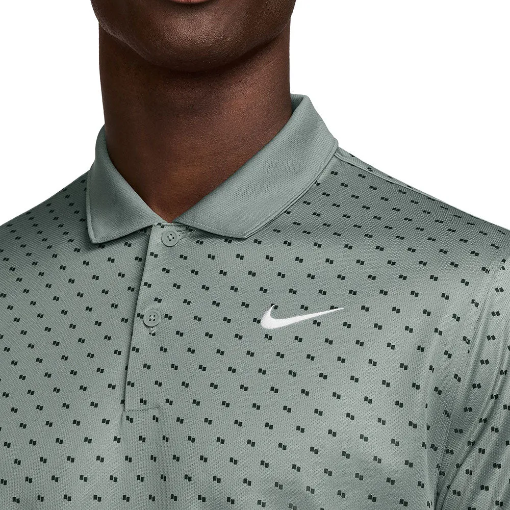 Nike Dri-Fit Victory  Polo Shirt - Clay Green/White Walk Tall