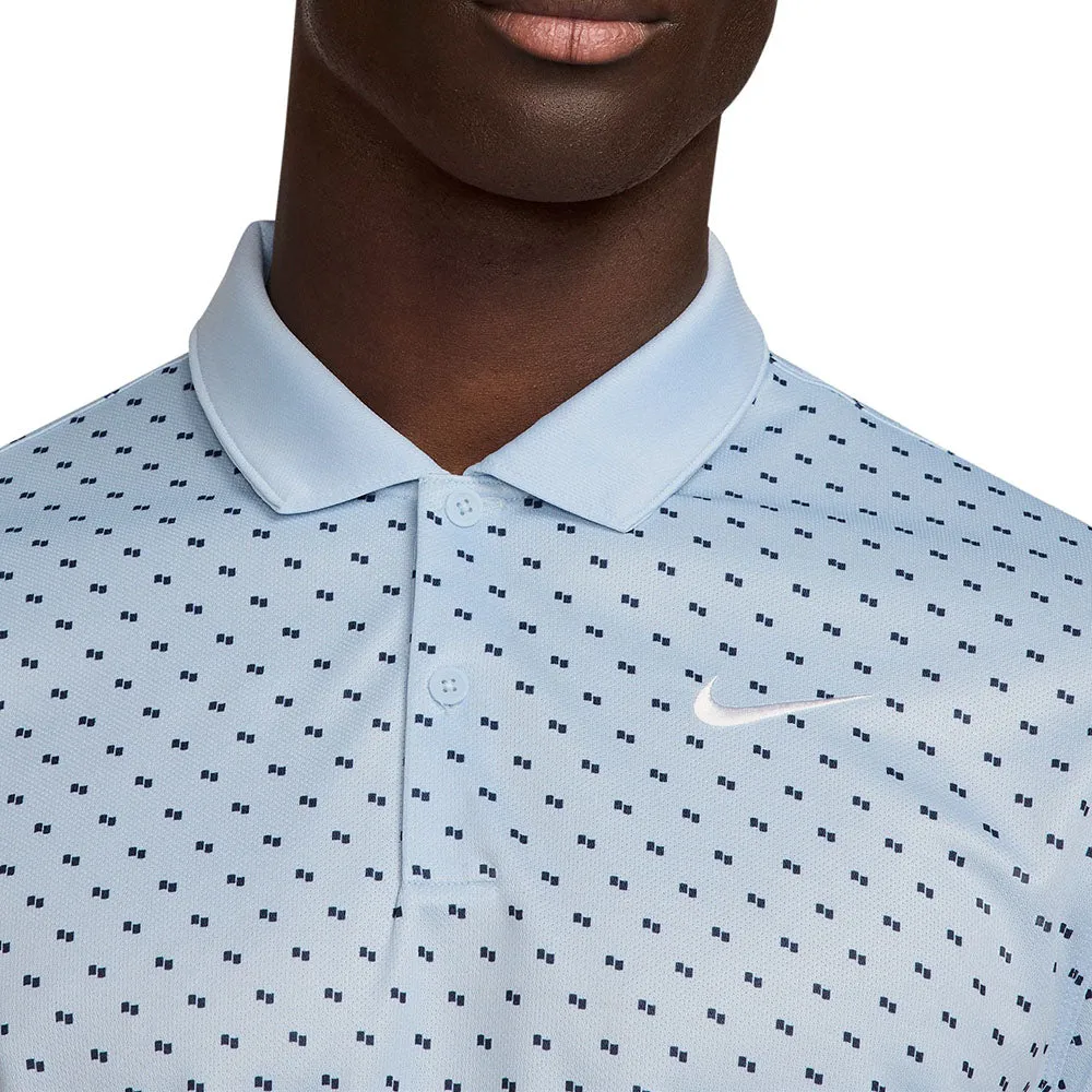 Gear Up and Go Nike Dri-Fit Victory  Polo Shirt - Lt Armory Blue/White