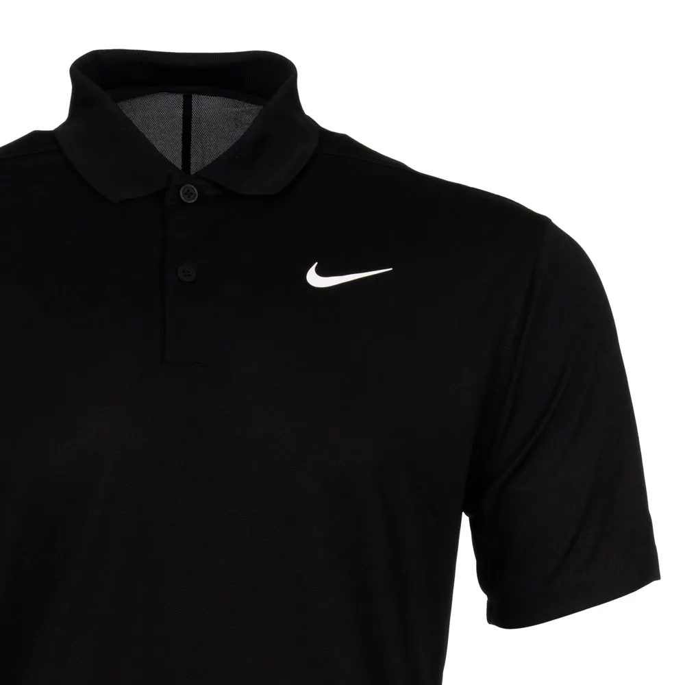 Nike Dri-Fit Victory Solid Polo Shirt - Black/White Step into the Beat Feel the Energy