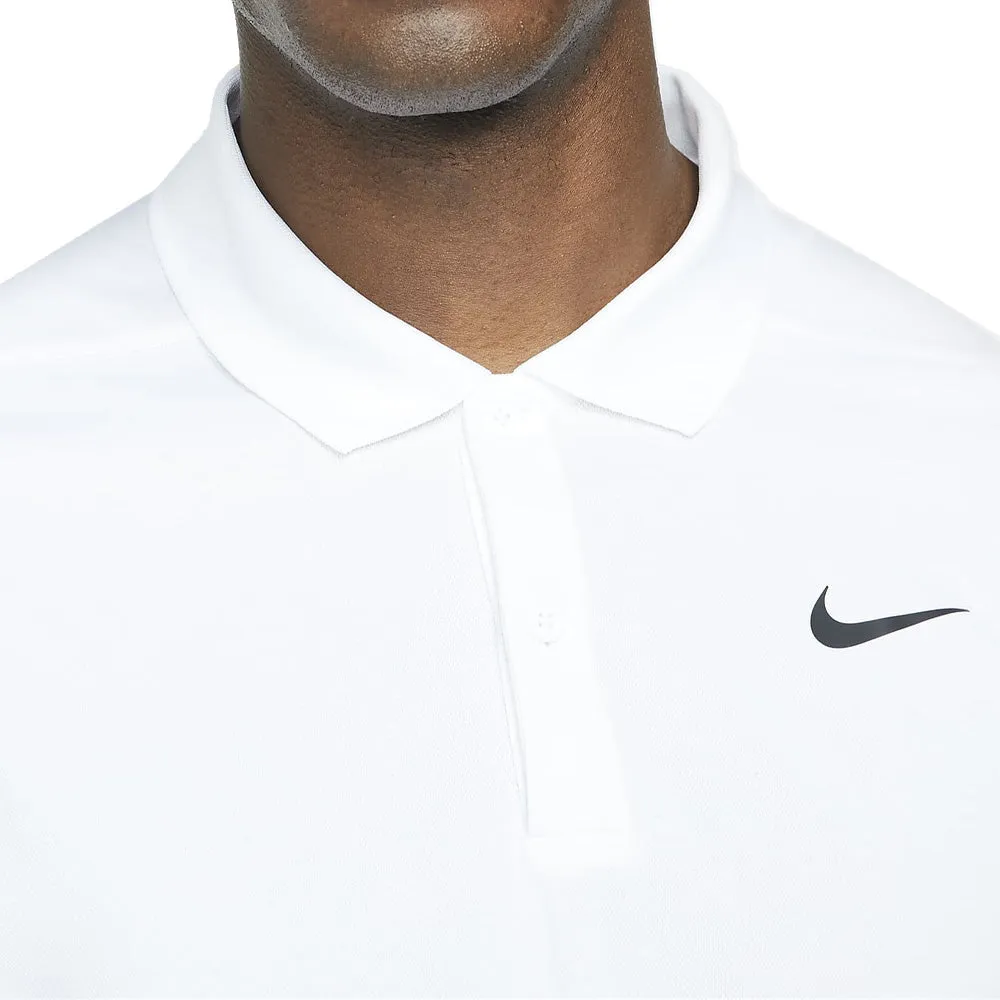 Black Friday Offer Flash Sale Nike Dri-Fit Victory Solid Polo Shirt - White/Black