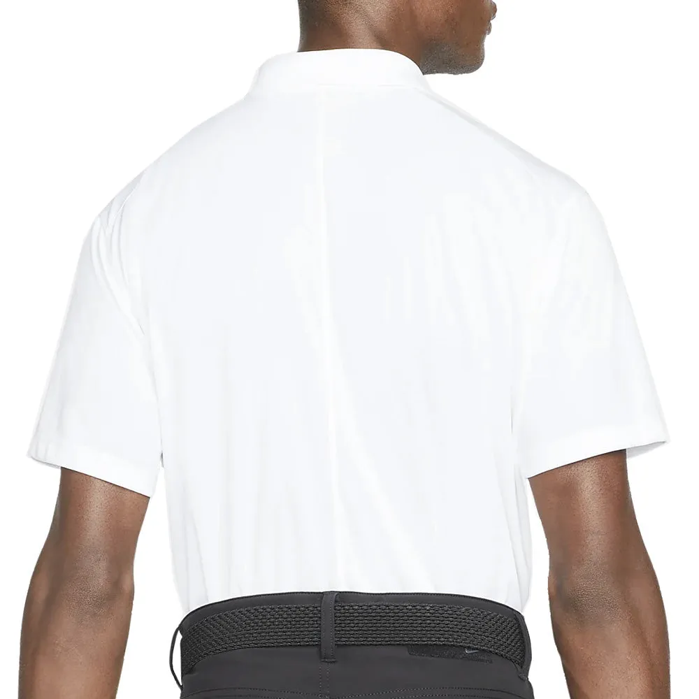 Nike Dri-Fit Victory Solid Polo Shirt - White/Black Exclusive Deal