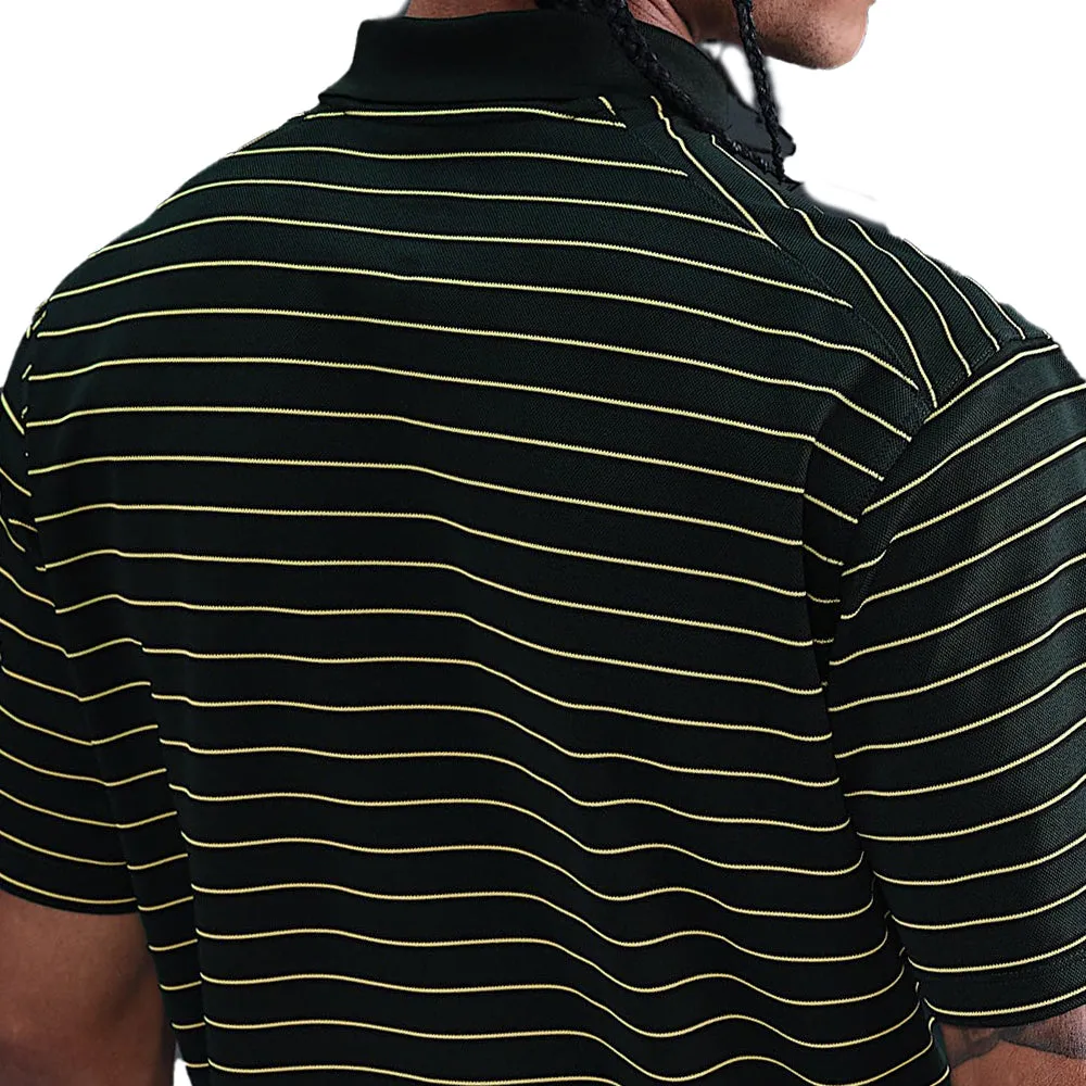 Nike Dri-Fit Victory Stripe Polo Shirt - Night Forrest/Olive Flak Fuel Your Fire Walk with Power
