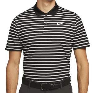 President's Day Sale Hit Your Next Level Nike Dri-Fit Victory Striped Polo Shirt - Black/White
