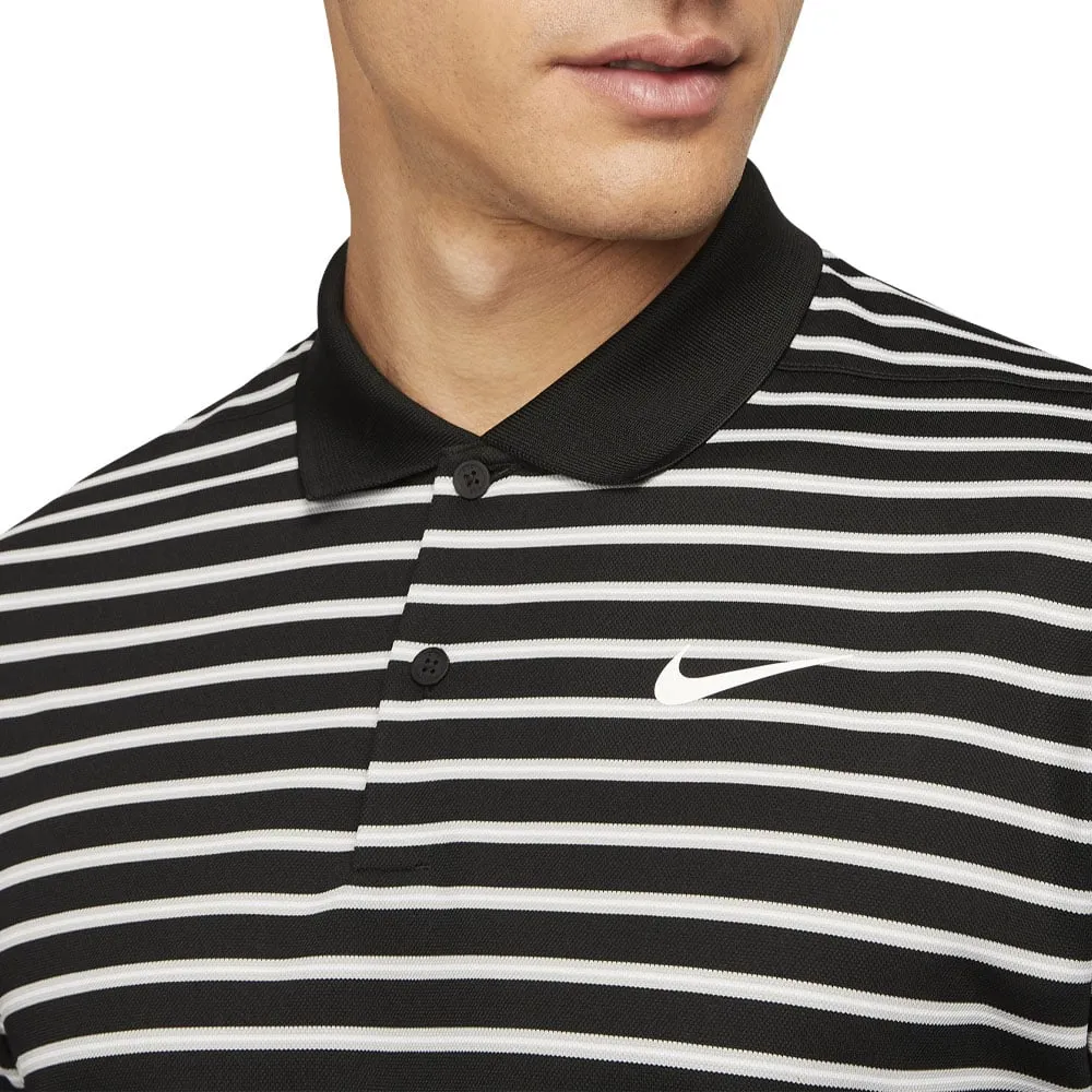 Biggest Sale of the Year Nike Dri-Fit Victory Striped Polo Shirt - Black/White