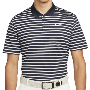 Nike Dri-Fit Victory Striped Polo Shirt - Obsidian/White Define Your Own Way Lead with Style