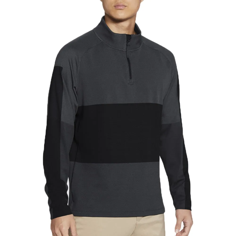 Push Beyond Limits Nike Dry Vapor 1/2 Zip Pullover - Black/Dark Smoke/Grey