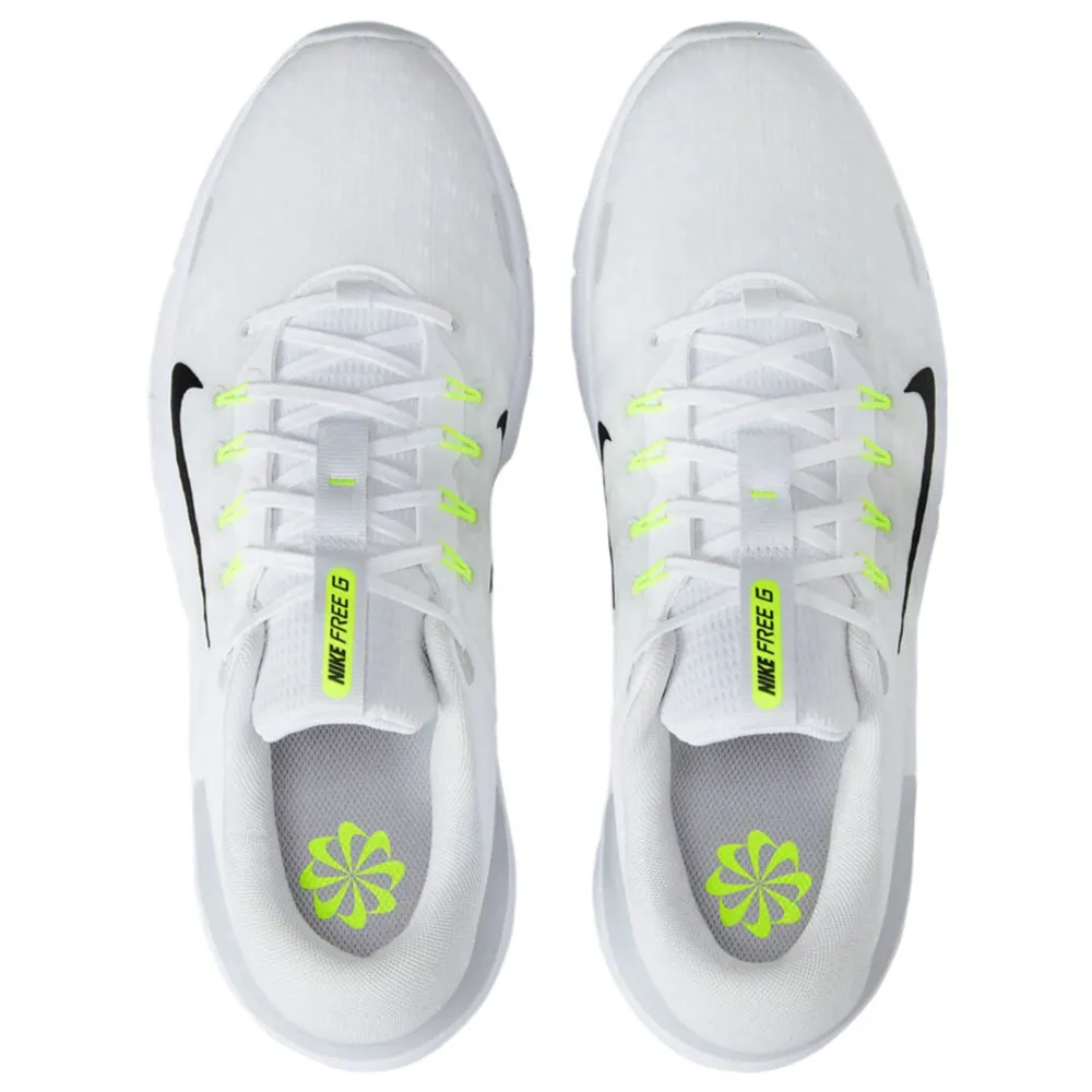 Nike Free Golf Nn Spikeless Waterproof Shoes - White/Pure Platinum/Wolf Grey/Black Walk with Power