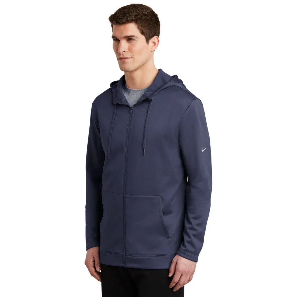 Nike - Men'S Therma-Fit Full-Zip Fleece Hoodie Step Into Strength Walk with Purpose