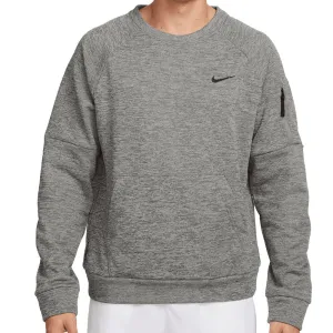 Unapologetically You Nike Therma-Fit Crewneck Sweater - Dark Grey Heather/Black