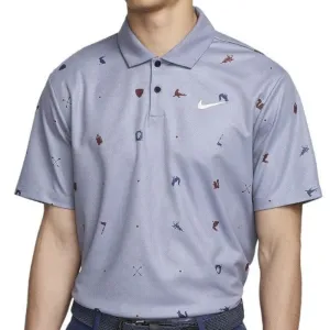 Winter Sale Nike Tour Dri-Fit Polo Shirt - Light Carbon/White
