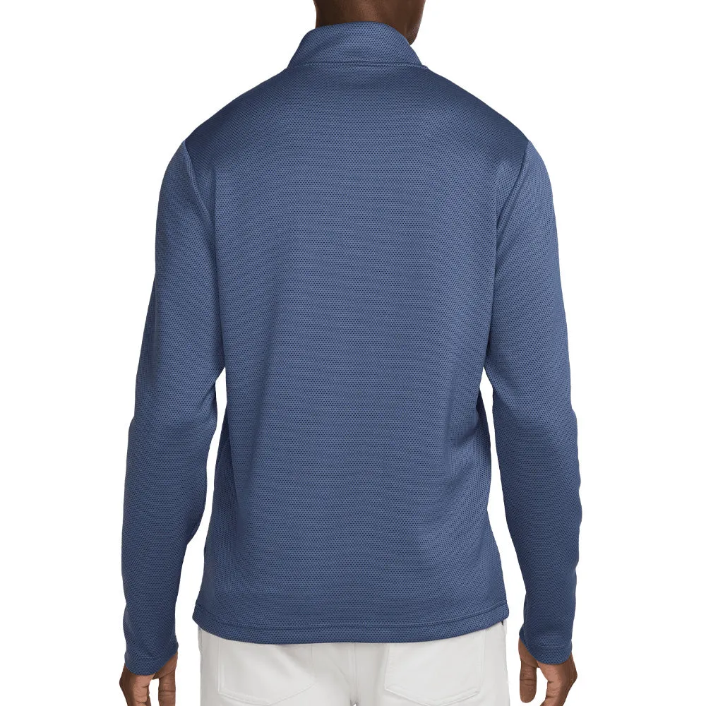 Limited Time Offer Step Into Strength Nike Victory Dri-Fit Therma Flex 1/2 Zip Pullover - Diffused Blue/Obsidian/White
