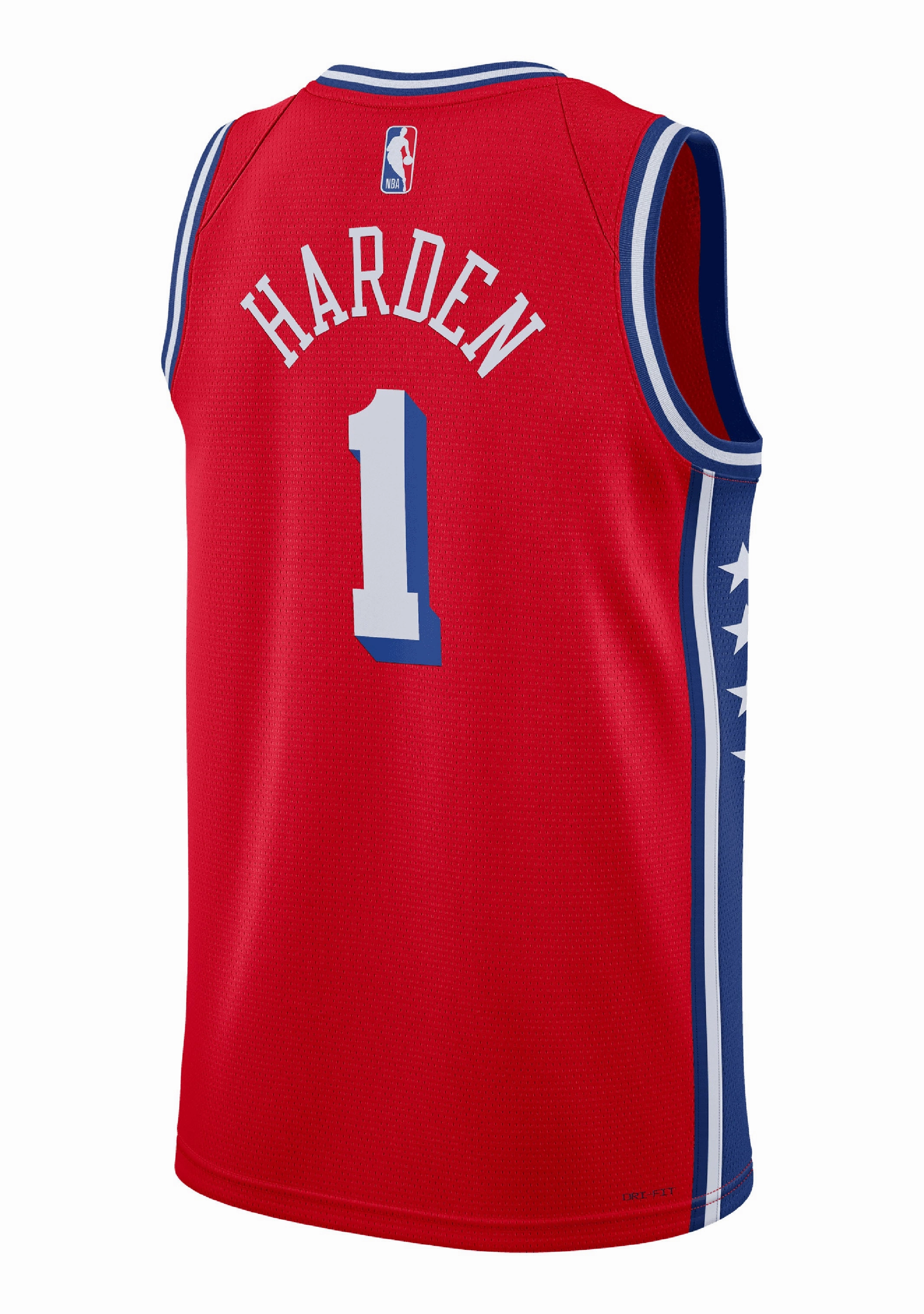 Nike Mens Jordan NBA  Philadelphia 76ers Harden #1 Swingman Jersey