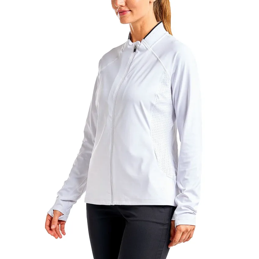 Nivo Women'S Alyssa Golf Jacket - White Hit Your Next Level Own the Streets