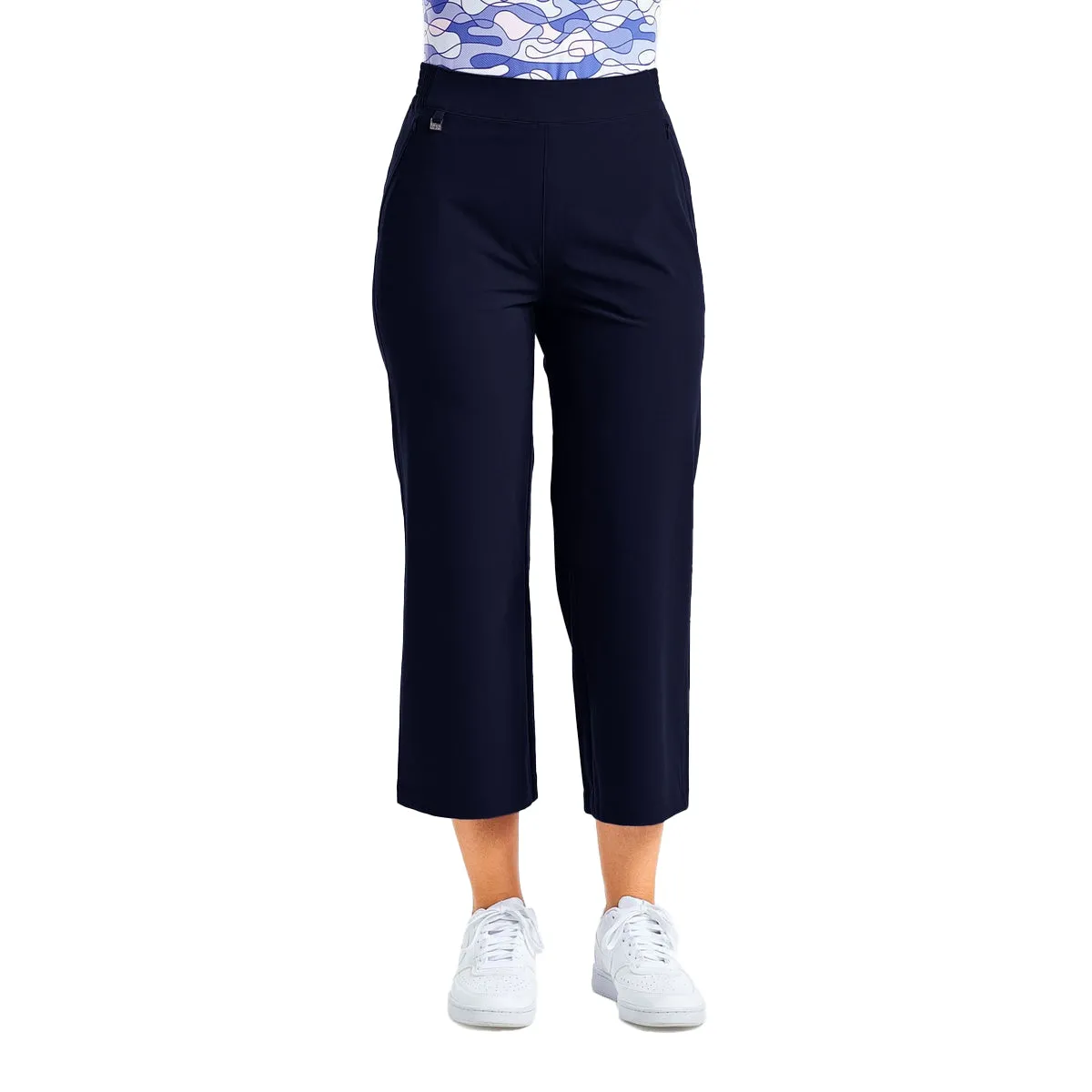 Nivo Women'S Maude Capri Golf Pants - Navy Keep Going Strong Gear Up and Go