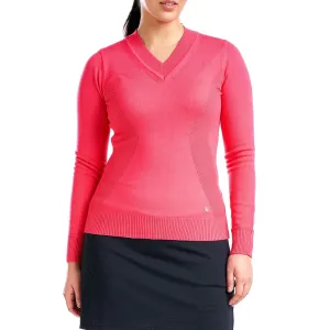 Own the Moment Nivo Women'S Nicole V-Neck Sweater - Cherry