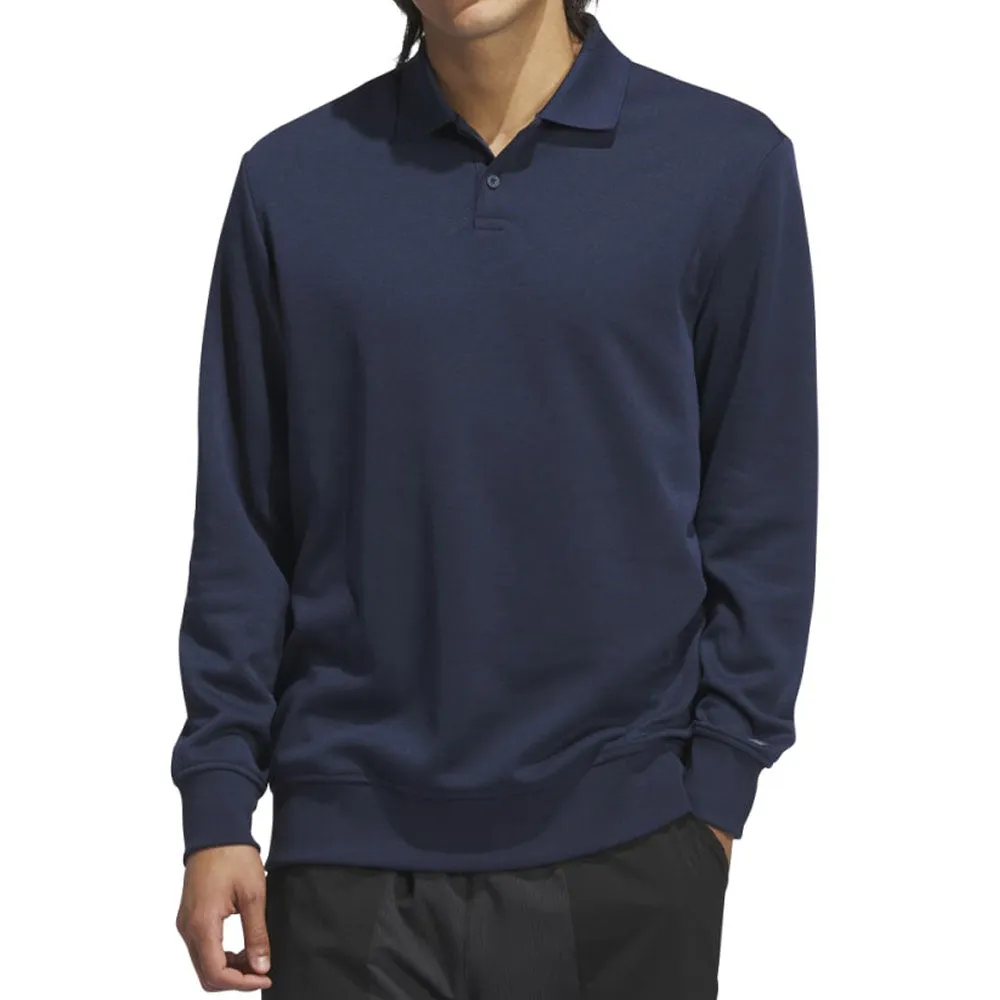 Style Meets Power Valentine's Day Sale Adidas Go-To Long Sleeve Polo Shirt - Collegiate Navy