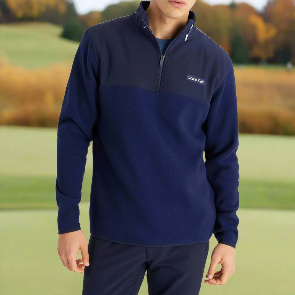 Calvin Klein Hybrid Polar Fleece - Evening Blue Born to Stand Out Built for the Bold