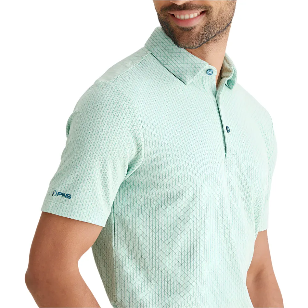 Ping Hershel Polo Shirt - Misty Green Multi Walk with Power