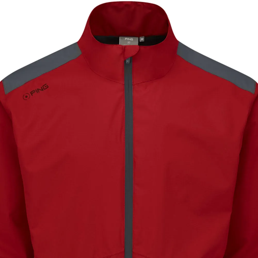Footwear for the Fearless Ping Sensordry S2 Waterproof Jacket - Firebrick/Asphalt