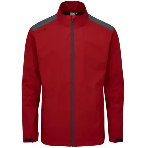 Step Into Strength Ping Sensordry S2 Waterproof Jacket - Firebrick/Asphalt
