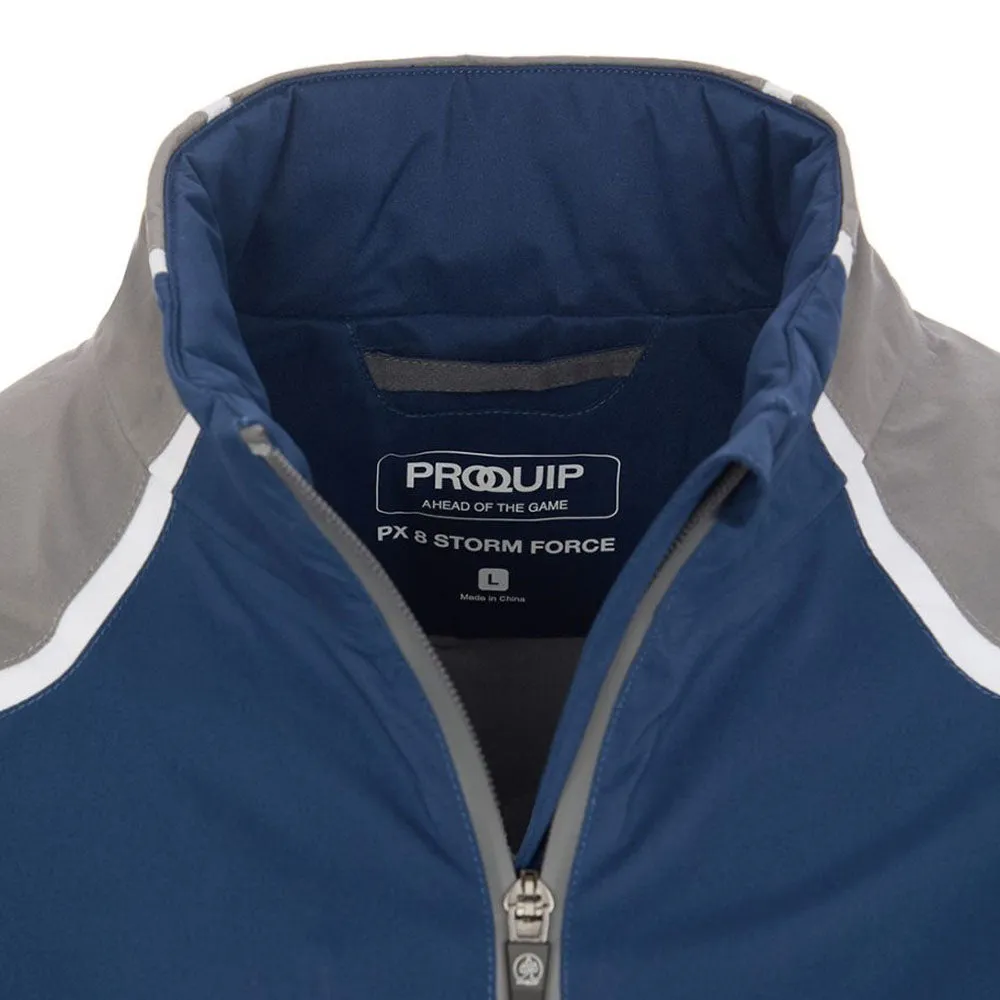 Proquip Stormforce Pro Px8 Waterproof Jacket - Blue/Grey Black Friday Sale