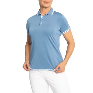 Rlx Ralph Lauren Women'S Airflow Golf Polo Shirt - Hatteras Blue Multi Built to Move You Father's Day Sale