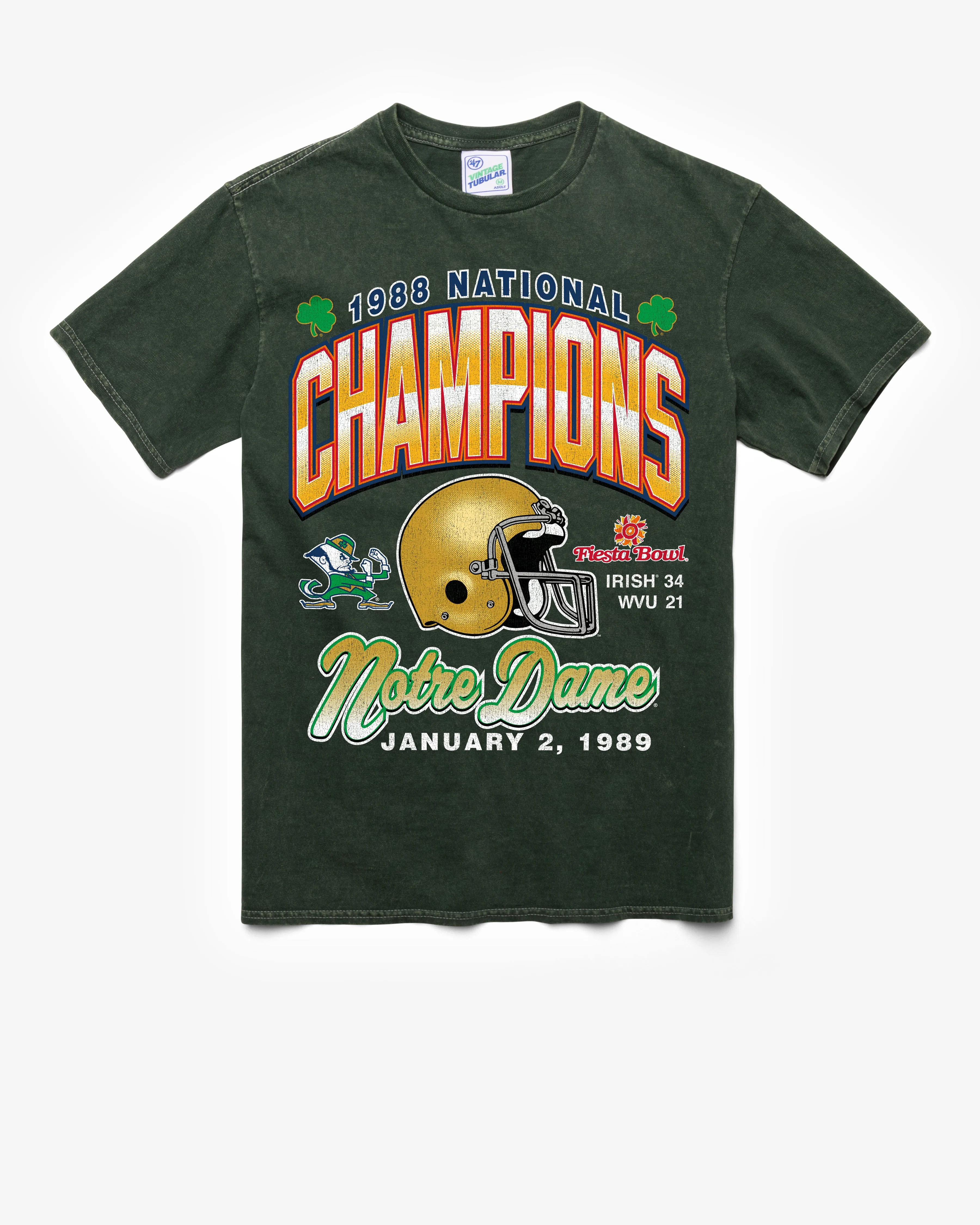 NOTRE DAME FIGHTING IRISH LOCKER VINTAGE '47 TUBULAR TEE