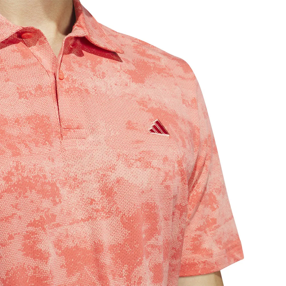 Move Like You Mean It Adidas Go-To Print Polo Shirt - Preloved Scarlet