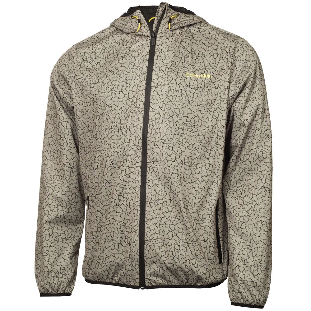 Calvin Klein Nantucket Printed Windbreaker Jacket - Cameo Green Move Like You Mean It Bring the Heat