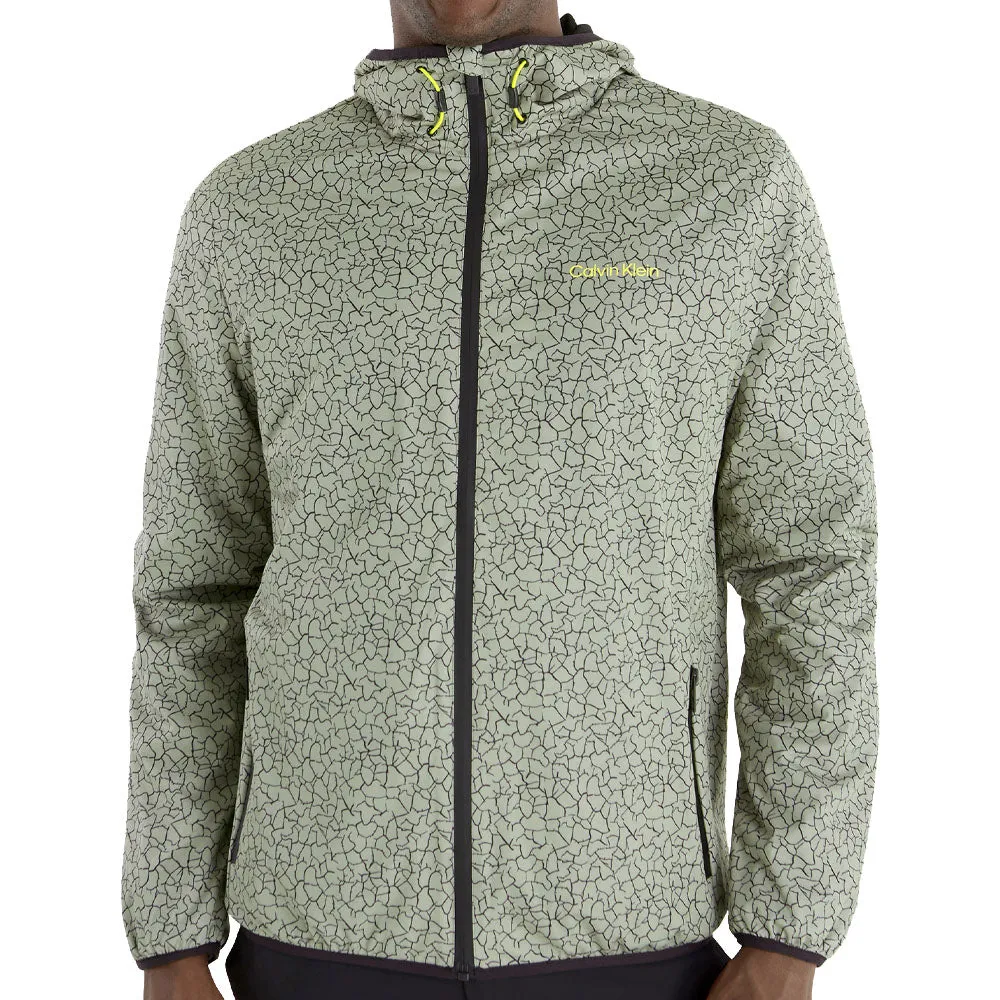 Calvin Klein Nantucket Printed Windbreaker Jacket - Cameo Green Biggest Sale of the Year Own Every Step