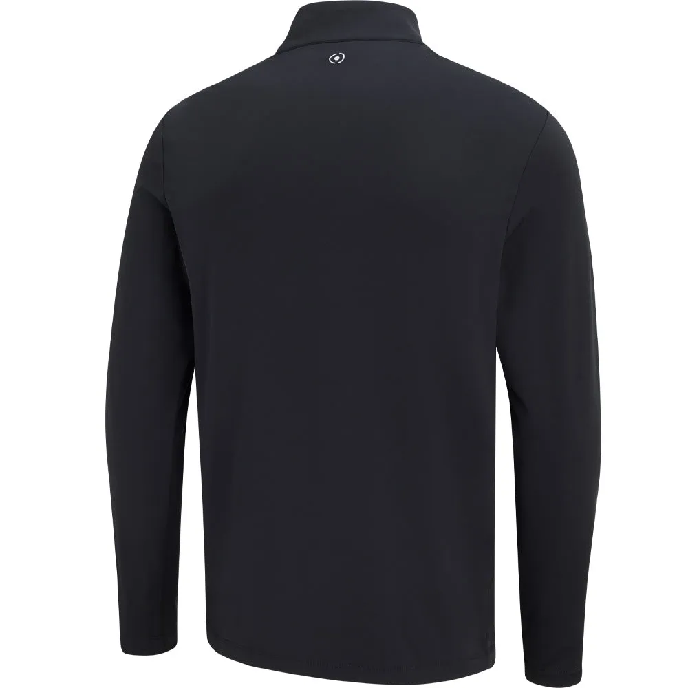 Keep Going Strong Ping Keeton 1/2 Zip Mid Layer  - Black/Pearl Grey