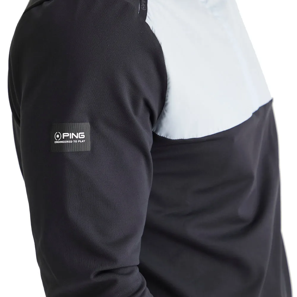 Ping Keeton 1/2 Zip Mid Layer  - Black/Pearl Grey Rise Every Time Thanksgiving Day Sale
