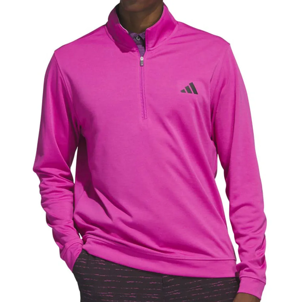 Adidas Elevated 1/4 Zip Pullover - Lucid Fuchsia Engineered for Speed
