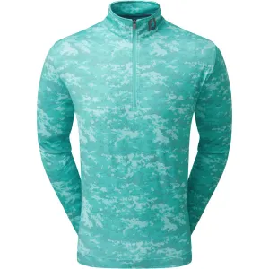 Mother's Day Sale Footjoy Cloud Camo 1/4 Zip Pullover - Maui Blue