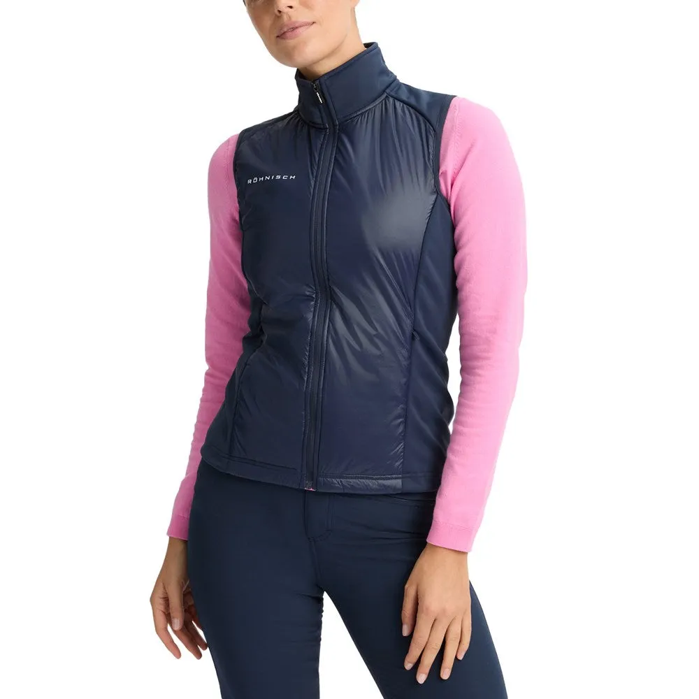 Rohnisch Women'S Fiona Hybrid Golf Vest - Navy Performance Unleashed Loud Looks, Smooth Moves