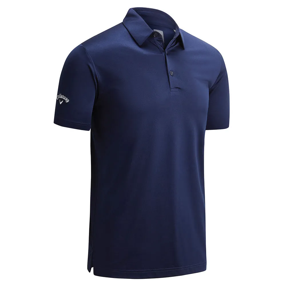Callaway Swing Tech Solid Print Polo Shirt - Peacoat Deal Of The Century