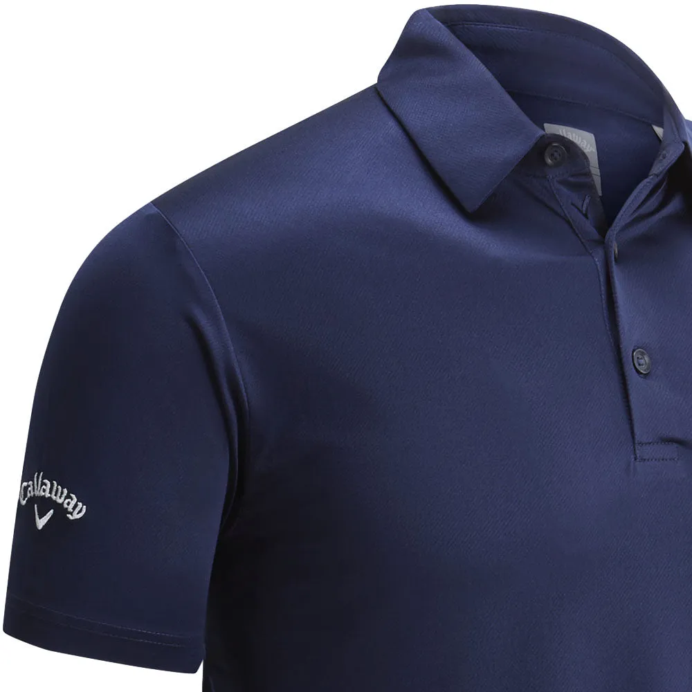 Callaway Swing Tech Solid Print Polo Shirt - Peacoat Easter Sale
