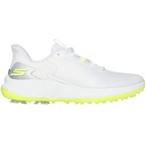 Walk with Purpose Built for the Bold Skechers Go Golf Blade Gf Slip-In Spiked Waterproof Shoes - White/Yellow