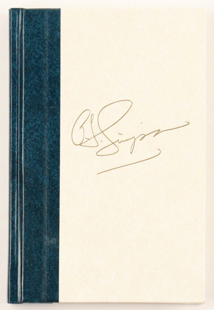 O J Simpson Signed "I Want to Tell You" Hard-Back Book (Beckett) Buffalo Bills