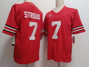 O.State Buckeyes #7 CJ Stroud White FUSE Stitched American College Jerseys