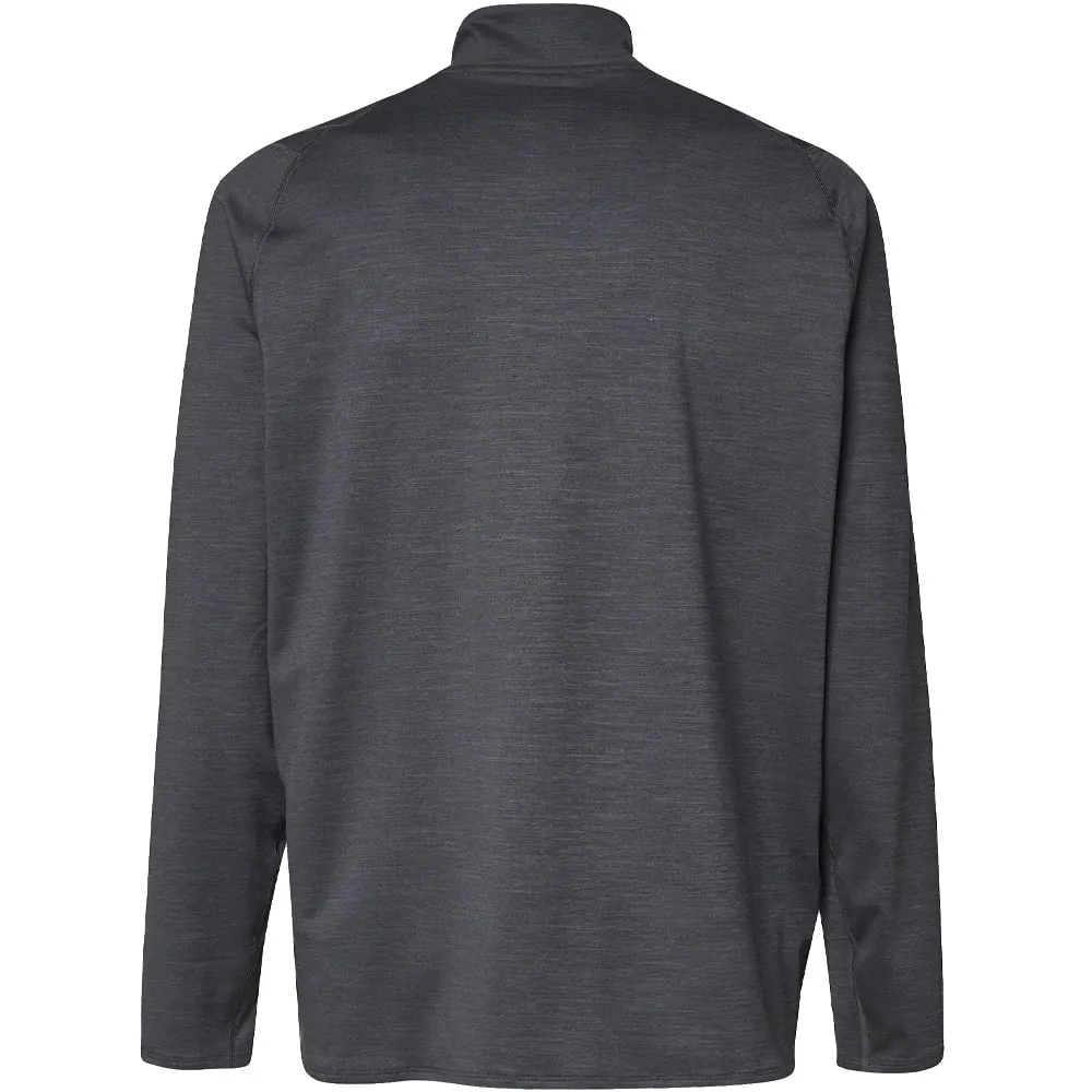 Oakley Gravity Range 1/4 Zip Pullover - Blackout Heather Black Friday Deal Push Beyond Limits