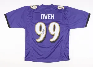 Odafe Oweh Signed Baltimore Ravens Jersey (JSA COA) 2021 1st Round Pick LB