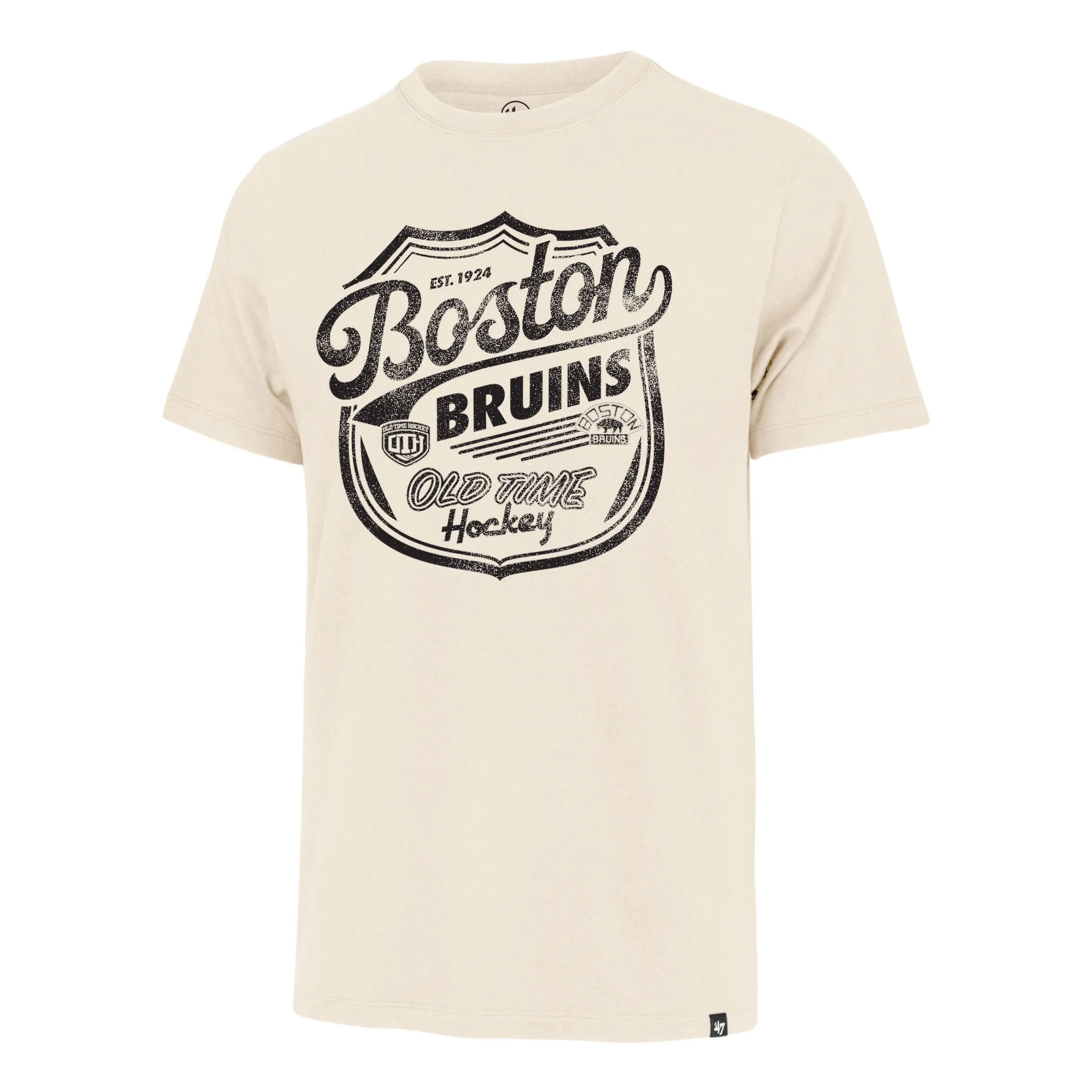 OLD TIME HOCKEY BOSTON BRUINS VINTAGE POKE CHECK '47 FRANKLIN TEE