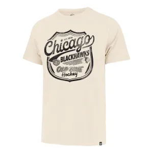OLD TIME HOCKEY CHICAGO BLACKHAWKS VINTAGE POKE CHECK '47 FRANKLIN TEE
