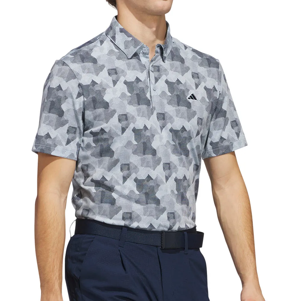 Unleash Your Power Black Friday Exclusive Adidas Go-To Printed Polo Shirt - Wonder Blue/Collegiate Navy
